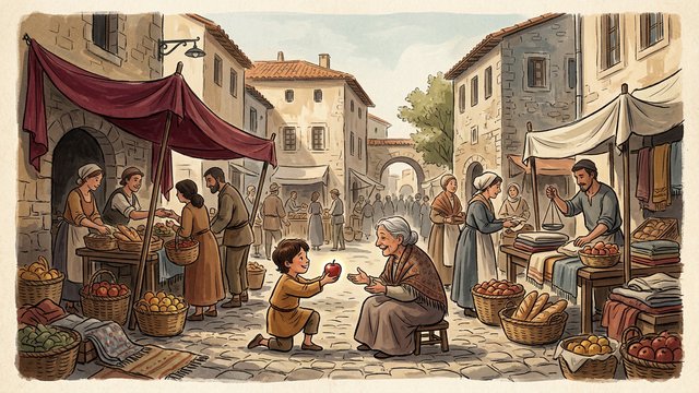 Ein Marktplatz im Süden