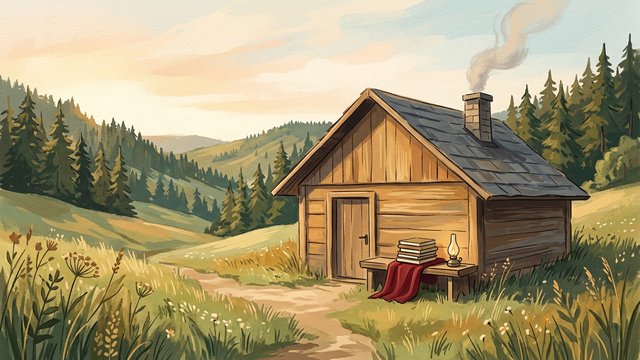 Eine Hütte im Schwarzwald
